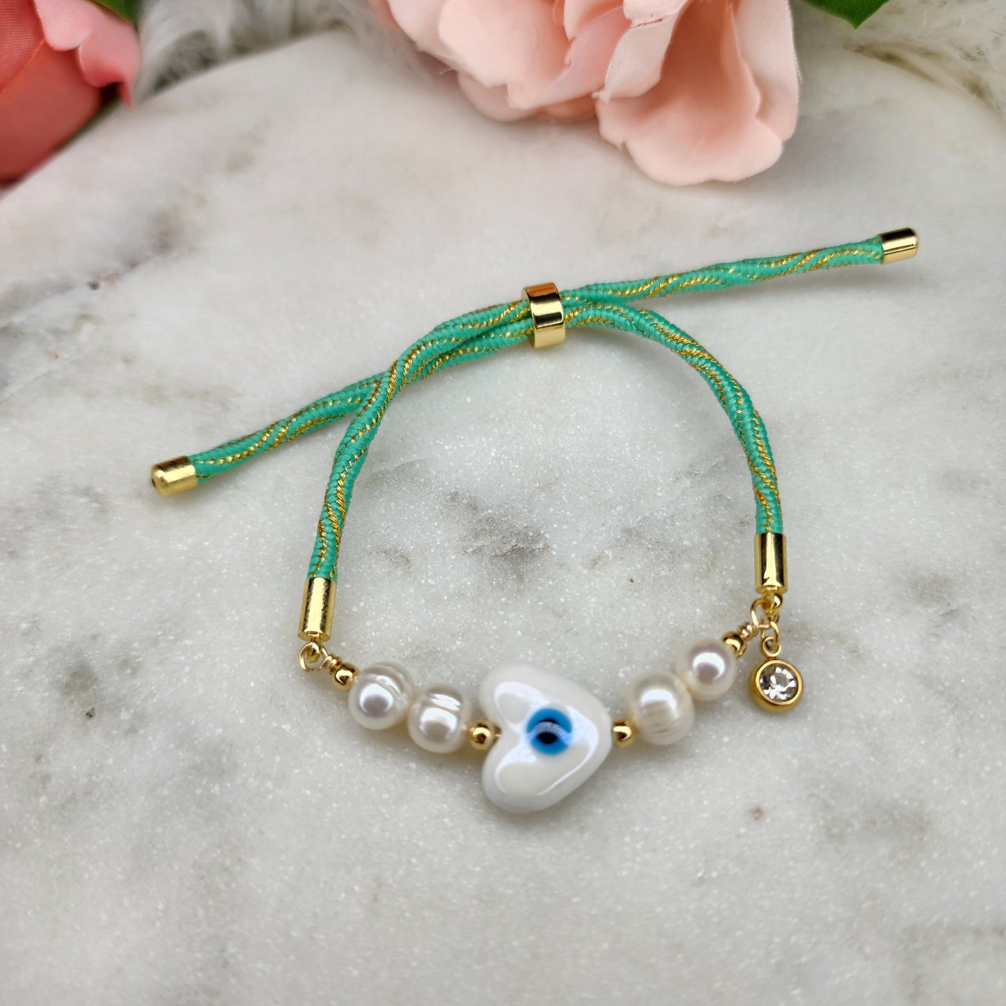 Pulsera corazon ojo